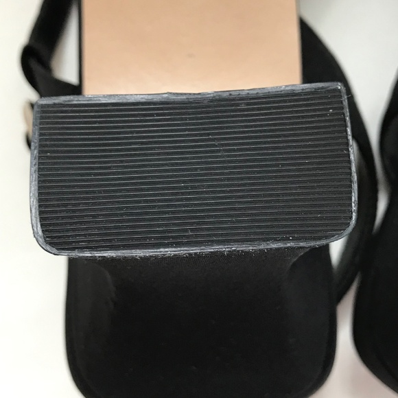 HILLARD & HANSON Kitten Heel Sandals Black Heels Women’s Size 6.5 - Picture 12 of 16